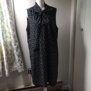 Loft Black Sleeveless Dress Xl
